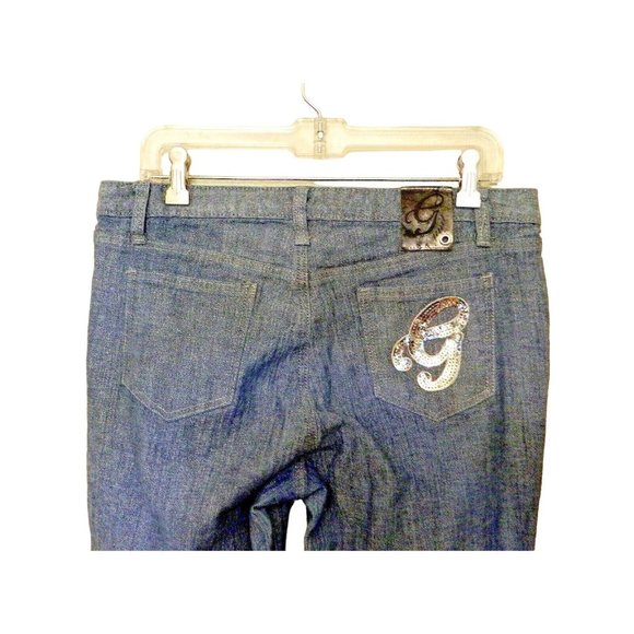 G Unit Clothing Company Denim - G Unit Clothing Co Jeans Jrs 15 Blue Metallic Stretch Straight Cotton
